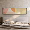 Horizontales Wandbild abstrakt mit sanften Formen in warmen und entspannenden Tönen. Erhältlich bei kudeko.com.