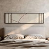 Tableau horizontal minimaliste avec des formes géométriques. Disponible sur kudeko.com