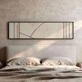 Tableau horizontal minimaliste avec des formes géométriques. Disponible sur kudeko.com
