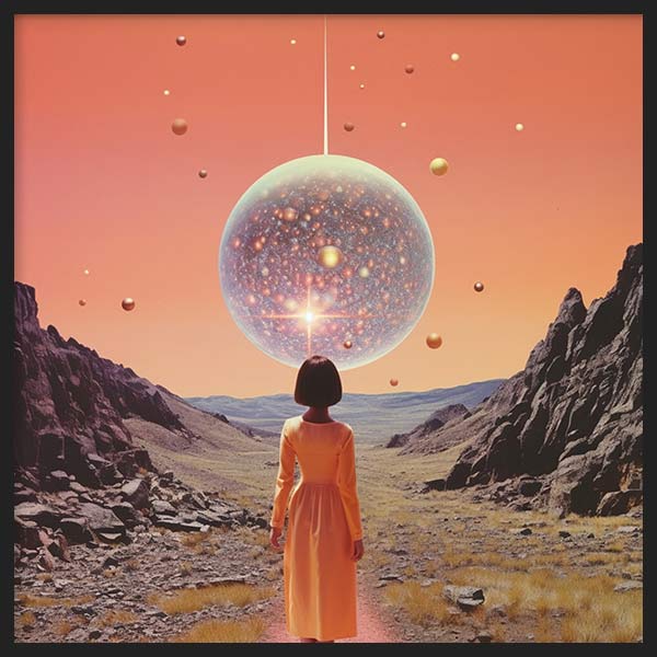 A Space Disco Collage Art
