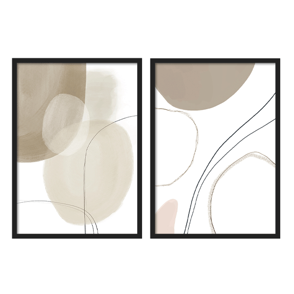 Two Combo - Abstract Line Art