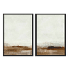 Conjunto de dos cuadros abstractos y minimalistas