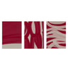 Conjunto de tres cuadros abstractos en tonos burdeos y beige, kudeko.com
