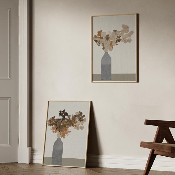 Rust Brown Dried Flowers In Vase 2