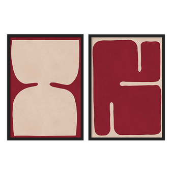 Two Combo - Crimson Shapes