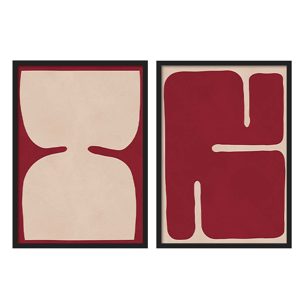 Two Combo - Crimson Shapes