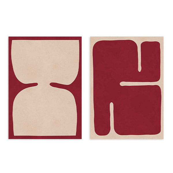 Two Combo - Crimson Shapes