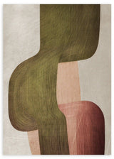 Cuadro cuadrado abstracto. Disponible en kudeko.com