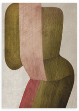 Cuadro abstracto que muestra formas sinuosas. Disponible en kudeko.com