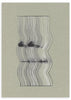 Tableau avec lignes ondulées noires et grises sur fond beige texturé, composition abstraite au style minimaliste et équilibré pour décoration murale. Disponible sur kudeko.com
