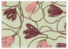 Cuadro horizontal floral con un diseño encantador de flores en tonos suaves de rosa y verde. Disponible en kudeko.com
