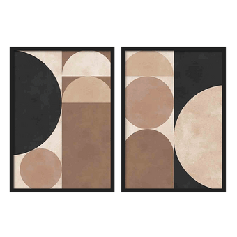 Two Combo - Brown Geometry II