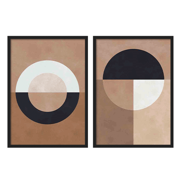 Two Combo - Brown Geometry I