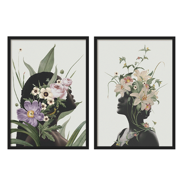 Two Combo - Purple flower