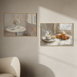 Quadro horizontal minimalista café da manhã disponível em kudeko.com
