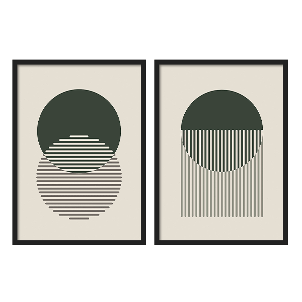 Two Combo - Minimal Abstract Circles