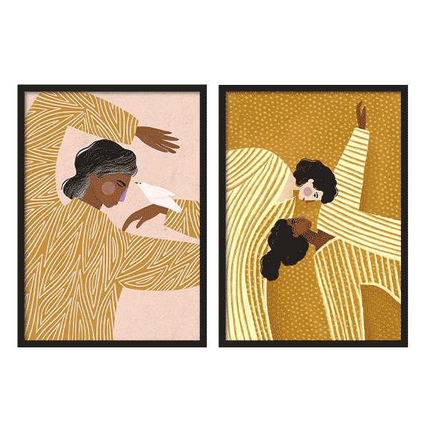 Two Combo - Yellow Bird Women