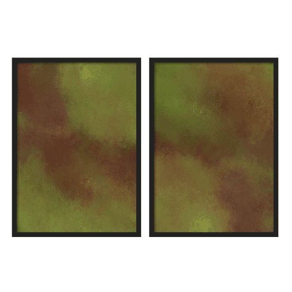 Two Combo - Abstract organic green