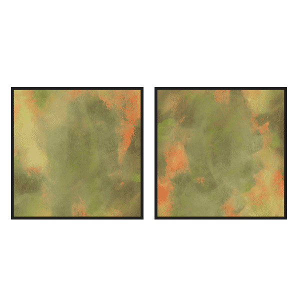 Two Combo - Vibrant organic green Square