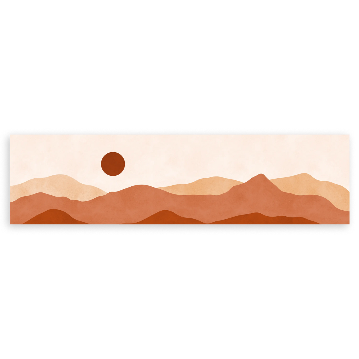 Cuadro horizontal abstracto paisaje montañoso Disponible en kudeko.com