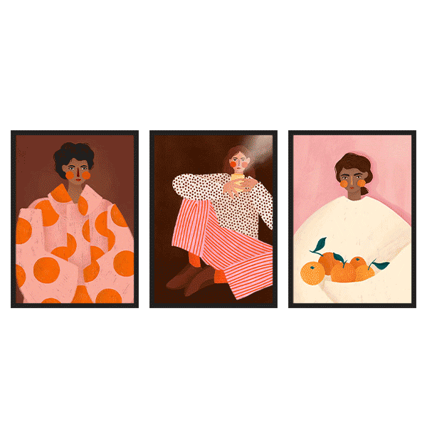 Three Combo - Woman with the oranges
