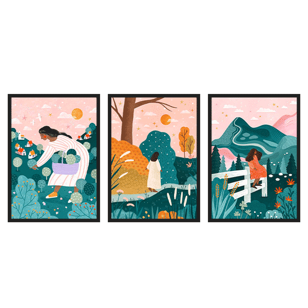 Three Combo - Women in nature