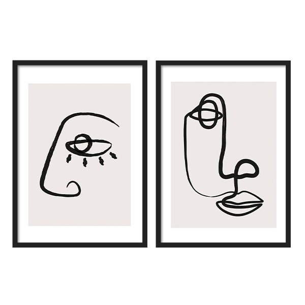 Two Combo - Abstract Face