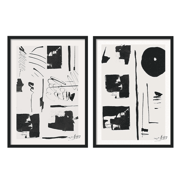Two Combo - Abstract Ink