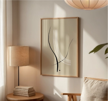 cuadros para casas de estilo japandi