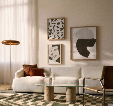 cuadros para casas de estilo retro y vintage