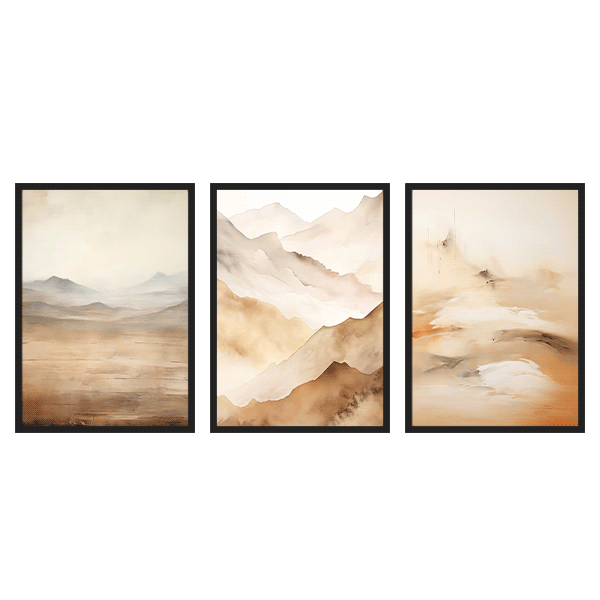 Three Combo - Montañas Bronze Watercolor II