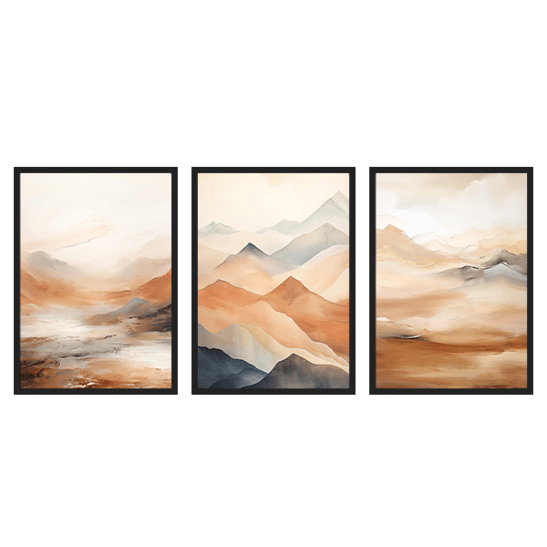 Three Combo - Montañas Bronze Watercolor