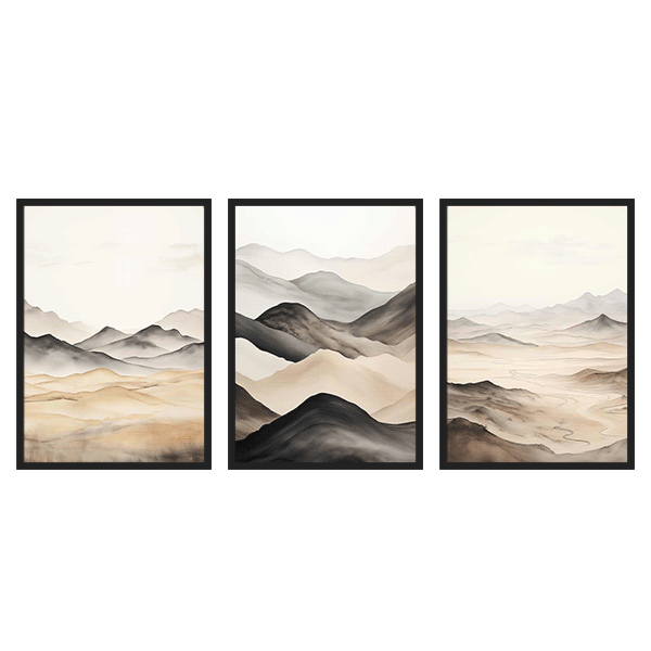 Three Combo - Montañas Marfil Watercolor