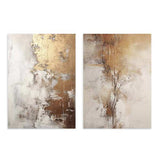 Conjunto de cuadros abstractos, Two Combo -  Gold Explosion Veris Collection, kudeko.com