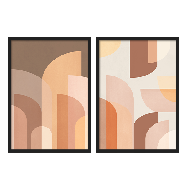Two Combo -  Retro Geometric
