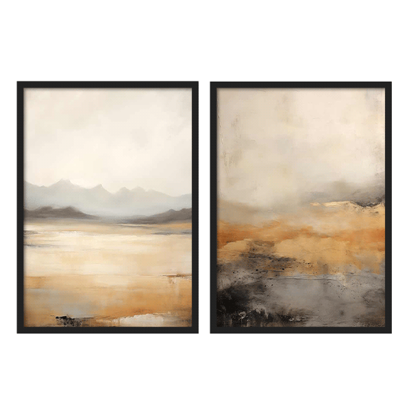 Two Combo - Paisaje Golden Watercolor