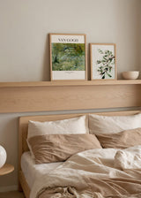 Cuadro cuadrado abstracto de un paisaje disponible en kudeko.com