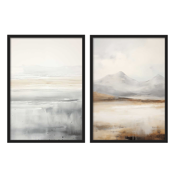 Two Combo -  Paisaje Mar Watercolor