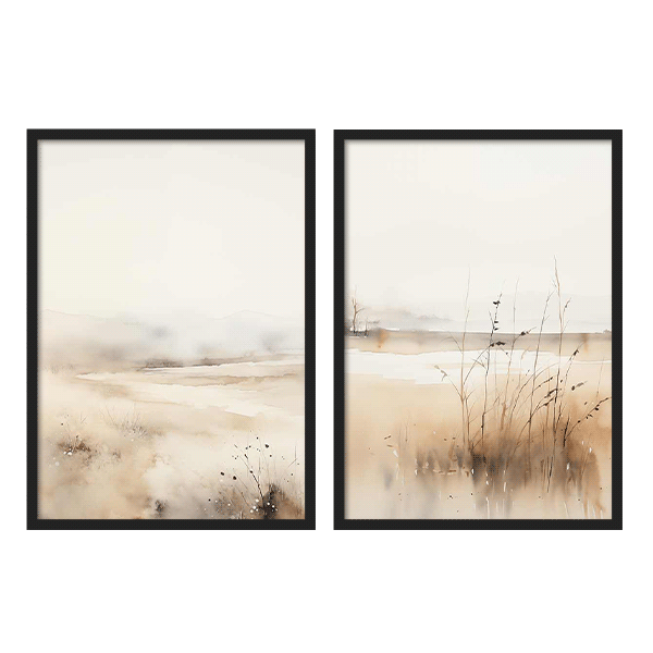 Two Combo - Paisaje Watercolor Orilla