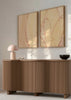 Conjunto de dos cuadros decorativos de estilo minimalista y orgánico, composición abstracta de pétalos y formas orgánicas en tonos suaves, modelo Two Combo - Pétalos de Luz