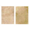 Conjunto de dos cuadros decorativos sin marco de estilo minimalista y orgánico, díptico abstracto de pradera en tonos arena, modelo Two Combo - Pradera Salvaje