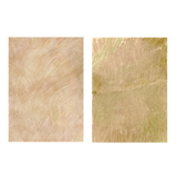 Conjunto de dos cuadros decorativos sin marco de estilo minimalista y orgánico, díptico abstracto de pradera en tonos arena, modelo Two Combo - Pradera Salvaje