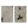 Conjunto de dos cuadros decorativos sin marco de estilo orgánico y minimalista, flores suaves en acuarela, modelo Two Combo - Susurro de Flores
