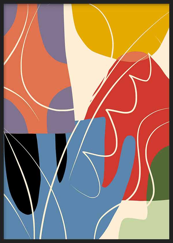 Abstract Color Collage
