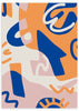 Cuadro colorido y abstracto, Posters, Prints, & Visual Artwork, Abstract Shapes In Blue and Orange