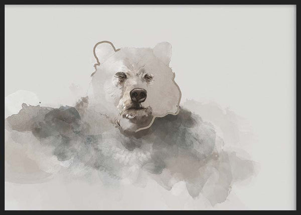 Ilustración, animales, Bear, kudeko.com