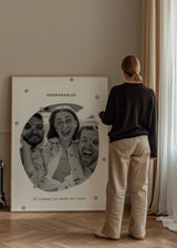 Wandbild personalisiert mit Foto für Freundschaften, persönliche und warme Wanddekoration. Erhältlich auf kudeko.com