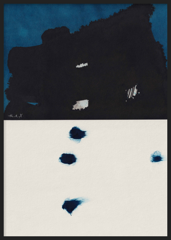 Indigo Ink Abstract