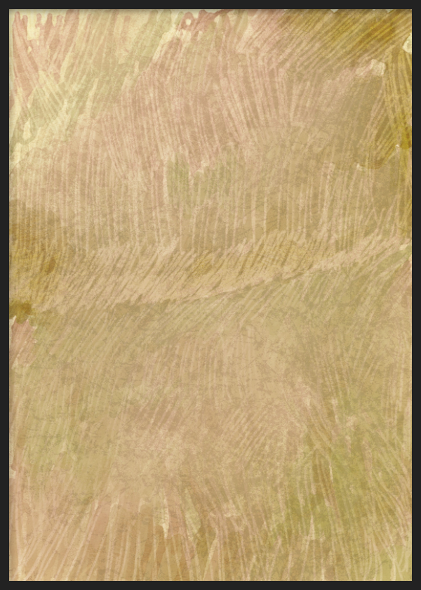 Wandbild mit Rahmen im minimalistischen und organischen Stil, abstrakte Textur in sanften Erdtönen, Modell Verschleierte Wiese. Erhältlich auf kudeko.com