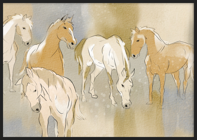 Graceful Horse Herd